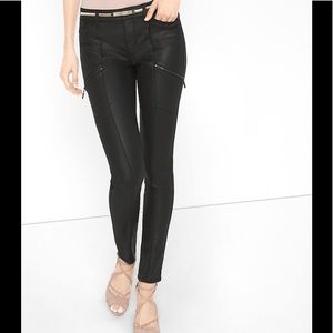 WHBM coated skinny jeans